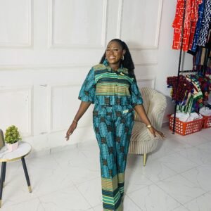 Two piece green crop top