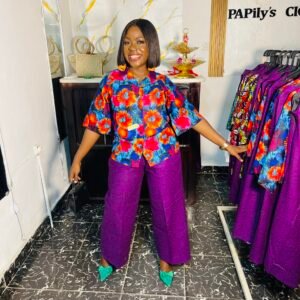 Co piece shirt flowers